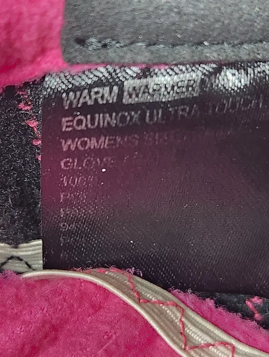 Manzella Womens Small Fleece Pink Warm Outdoor Gloves - Picture 2 of 4